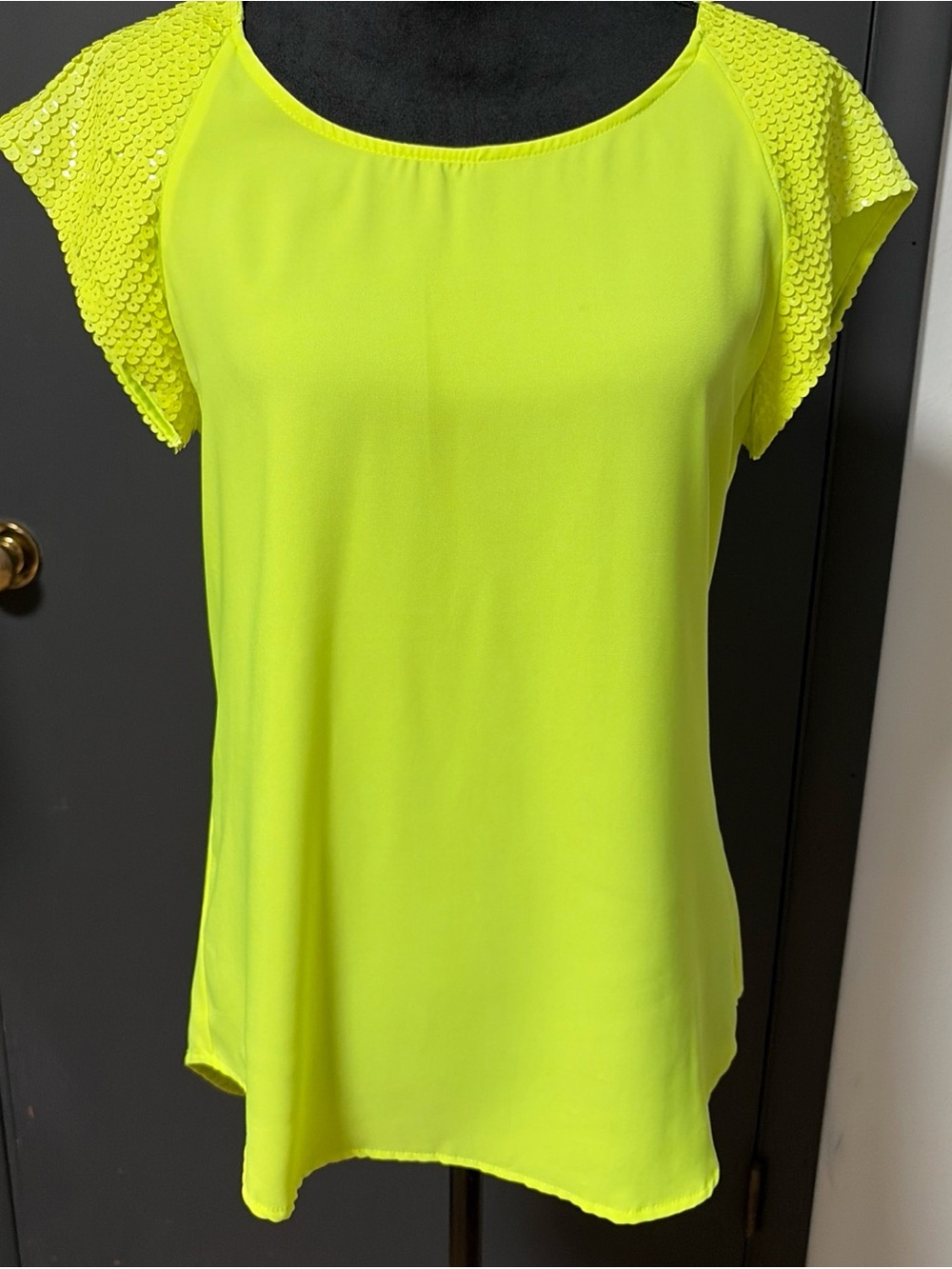 Express Neon Yellow Women’s Blouse